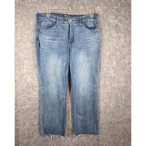 Democracy Women's Ab Technology ZDenim Jeans Slimming Lt Wash Blue Size 16